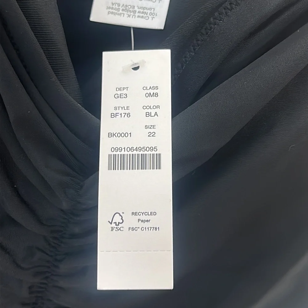 NWT J.Crew Ruched Sweetheart One Piece Swimsuit size 22 - Picture 6 of 8